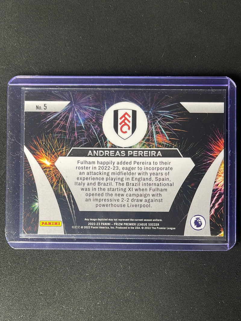 2022-23 Prizm Premier League Andreas Pereira Fireworks