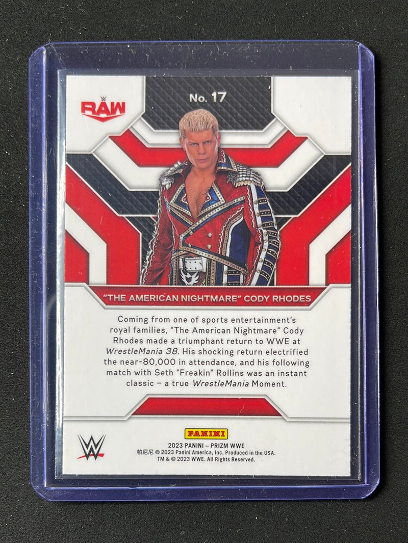 2023 Prizm WWE "The American Nightmare" Cody Rhodes Top Tier