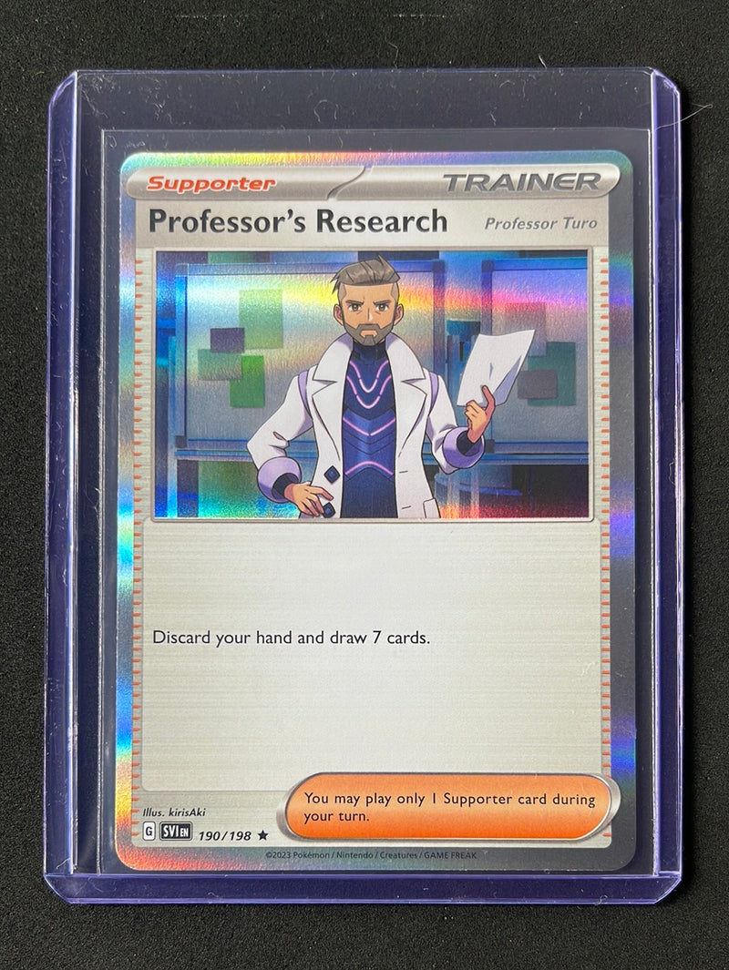 Pokemon TCG Scarlet & Violet Professor's Research Holo 190/198