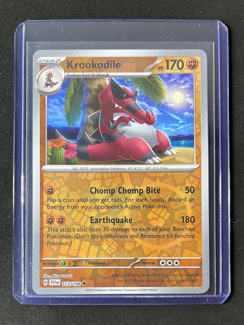 Pokemon TCG Scarlet & Violet Krookodile Reverse Holo 117/198