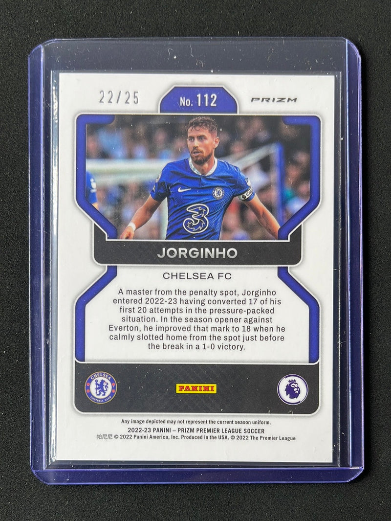 2022-23 Prizm Premier League Jorginho Purple Breakaway Prizm 22/25