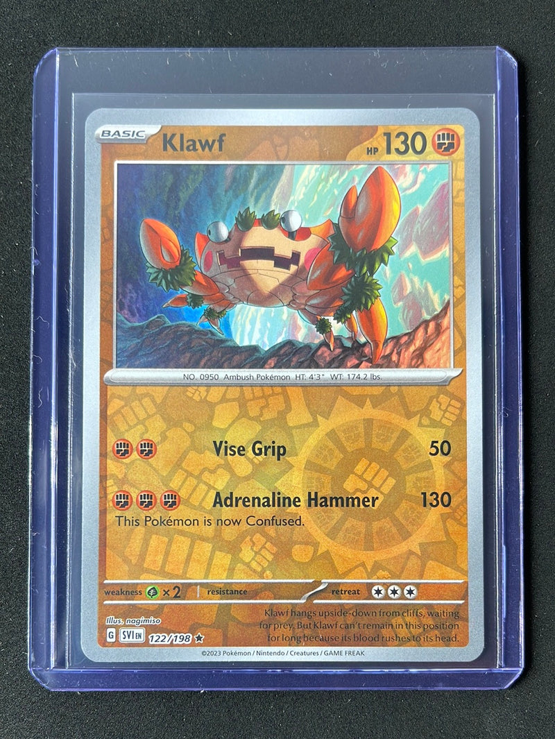 Pokemon TCG Scarlet & Violet Klawf Reverse Holo 122/198