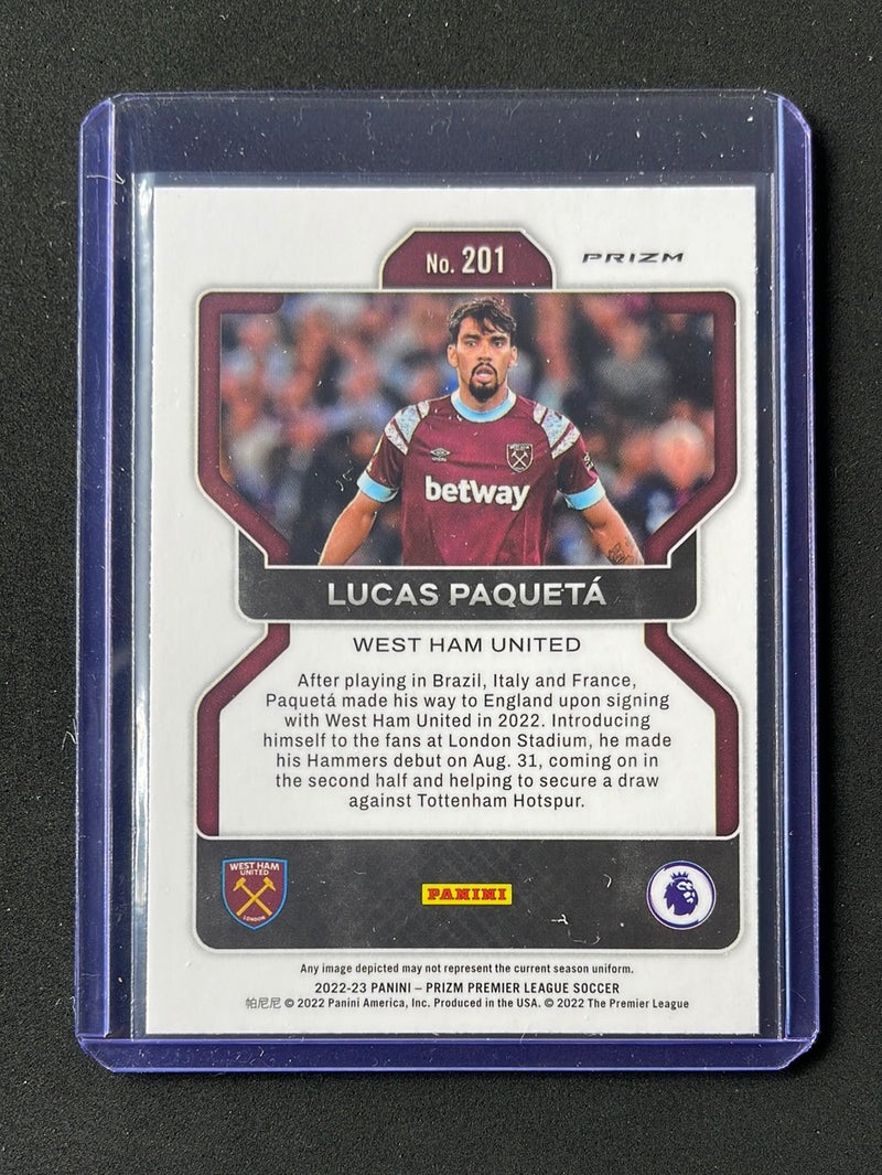 2022-23 Prizm Premier League Lucas Paqueta Silver Prizm