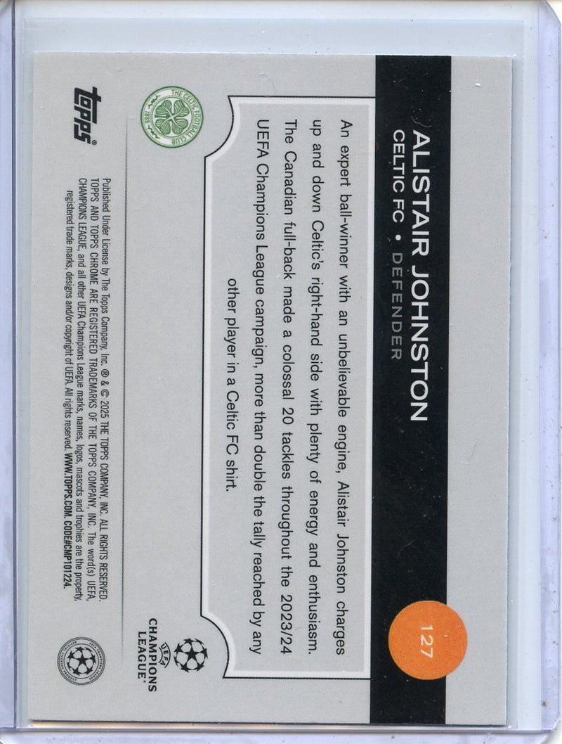 2024-25 Topps Chrome UEFA Club Comps Alistair Johnston Wave