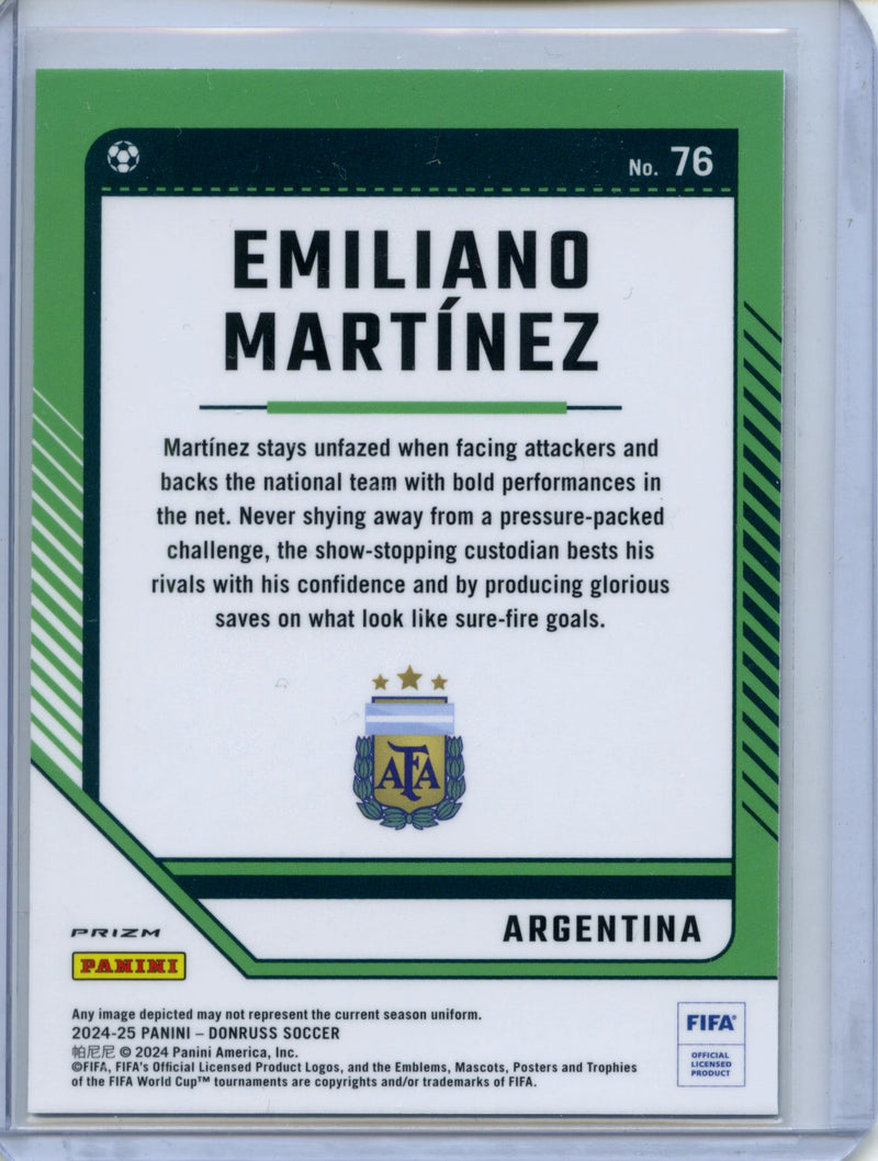 2024-25 Donruss Emiliano Martinez Optic Holo