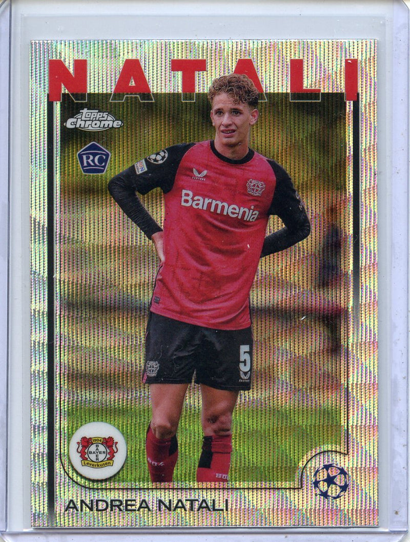2024-25 Topps Chrome UEFA Club Comps Andrea Natali Wave