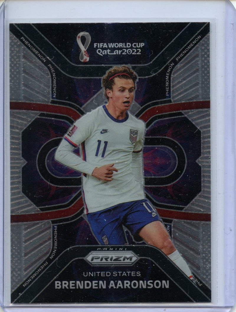 2022 Panini Prizm FIFA World Cup Qatar Brenden Aaronson Phenomenon