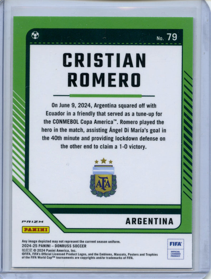 2024-25 Donruss Cristian Romero Optic Holo