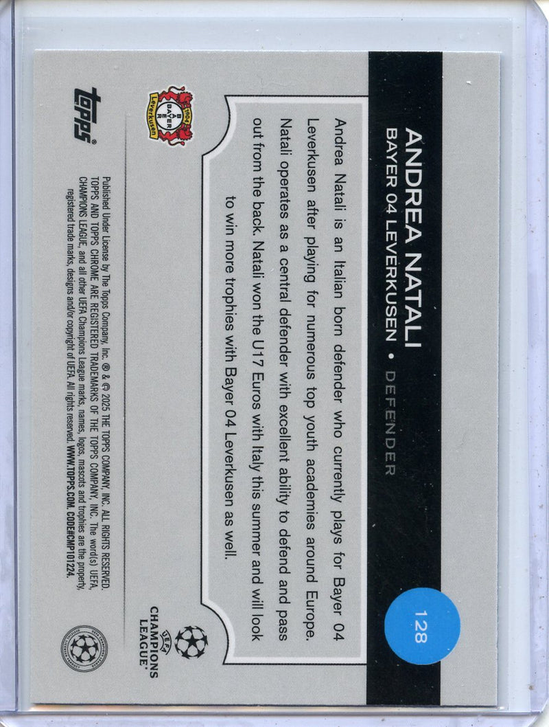 2024-25 Topps Chrome UEFA Club Comps Andrea Natali Wave