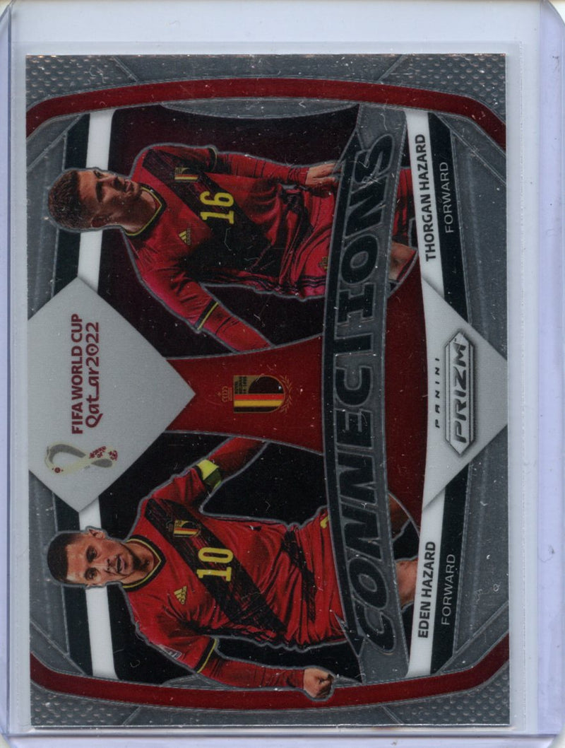 2022 Panini Prizm FIFA World Cup Qatar Eden Hazard/Thorgan Hazard Connections