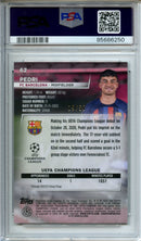 2022-23 Topps Stadium Club Chrome Club Competitions Pedri Gold Prism 19/50