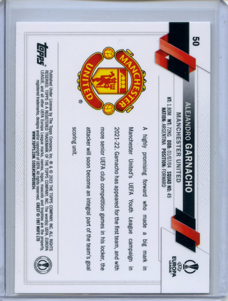 2022-23 Topps UEFA Club Competitions Alejandro Garnacho