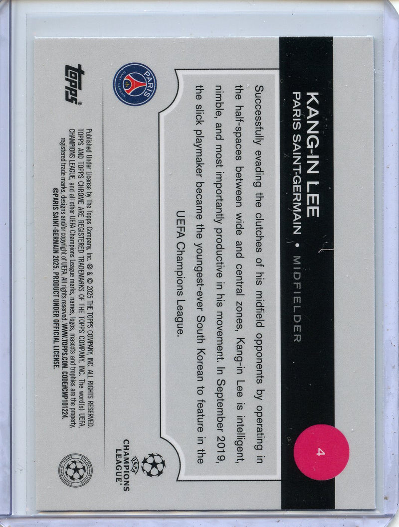 2024-25 Topps Chrome UEFA Club Comps Kang-In Lee Green Prism 7/99