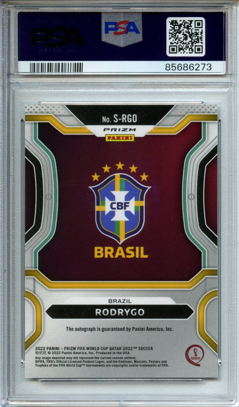 2022 Panini Prizm World Cup Qatar Rodrygo Signatures Choice