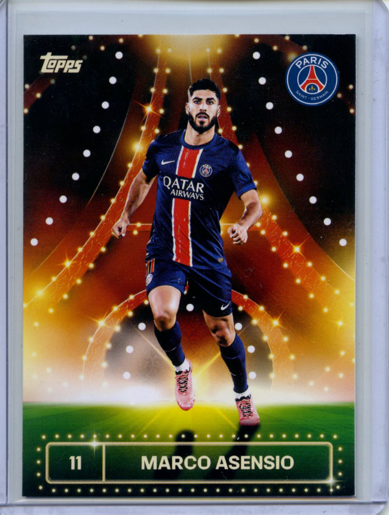 2024-25 Topps PSG Team Set Marco Asensio Parisian Performers