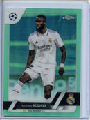 2022-23 Topps Chrome UEFA Antonio Rudiger Aqua Refractor 182/199