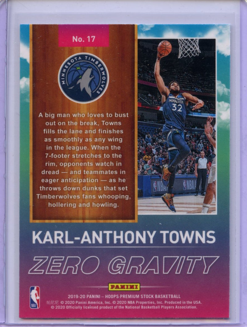 2019-20 Hoops Premium Karl-Anthony Towns Zero Gravity