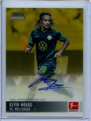 2021-22 Topps Bundesliga Stadium Club Chrome Kevin Mbabu Gold Prism Autograph 45/50