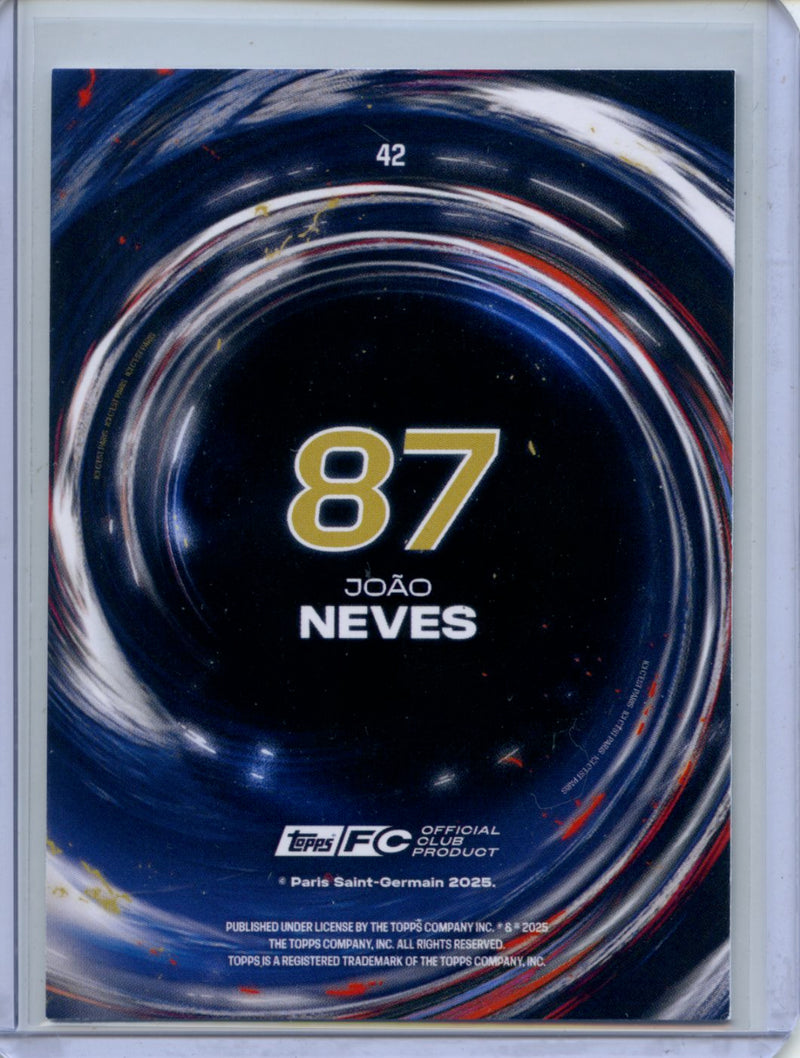 2024-25 Topps PSG Team Set Joao Neves Impetus