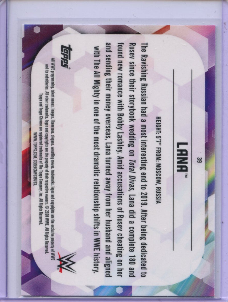 2020 Topps Chrome WWE Lana
