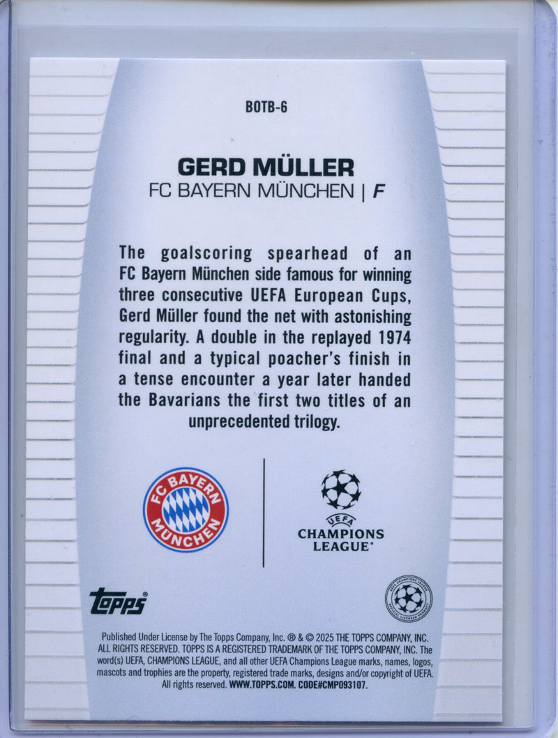 2024-25 Topps UEFA CC Gerd Muller Best Of The Best