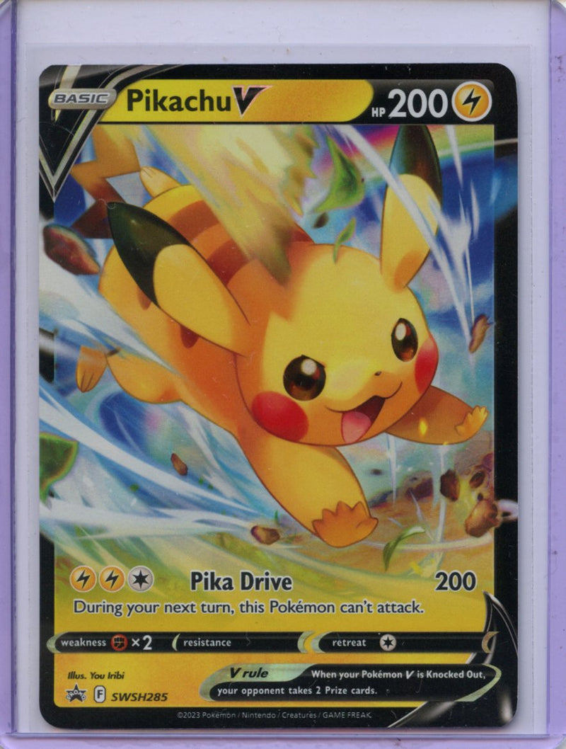 Pokemon TCG Sword & Shield Black Star Promo Pikachu SWSH285