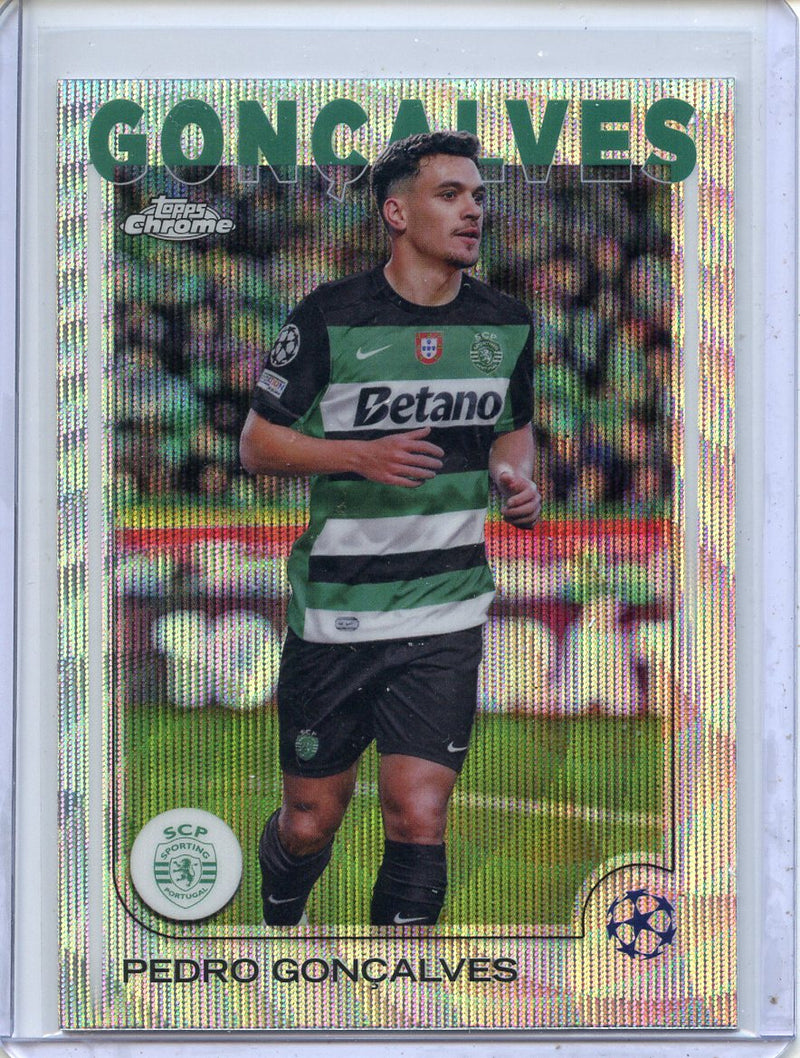2024-25 Topps Chrome UEFA Club Comps Pedro Gonçalves Wave