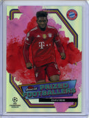 2021-22 Finest UEFA Champions League Alphonso Davies Prized Footballers Fusion Pink/Red