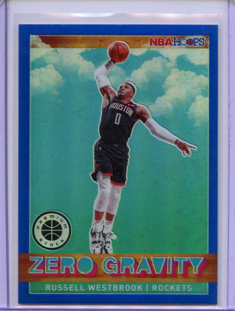 2019-20 Hoops Premium Russel Westbrook Zero Gravity Blue Prizm