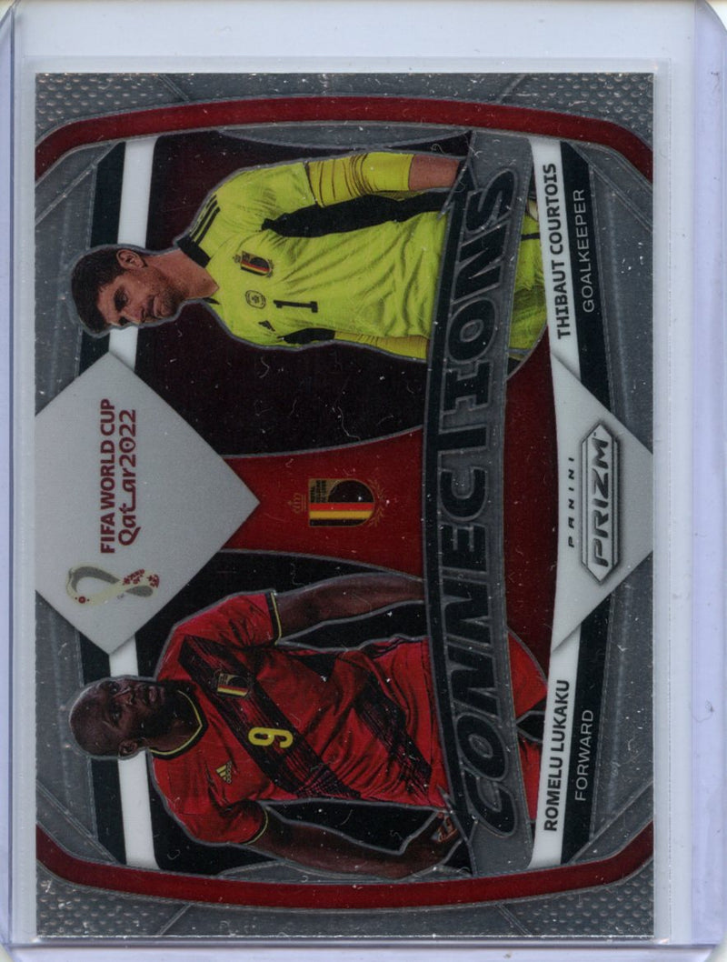 2022 Panini Prizm FIFA World Cup Qatar Romelu Lukaku/Thibaut Courtois Connections