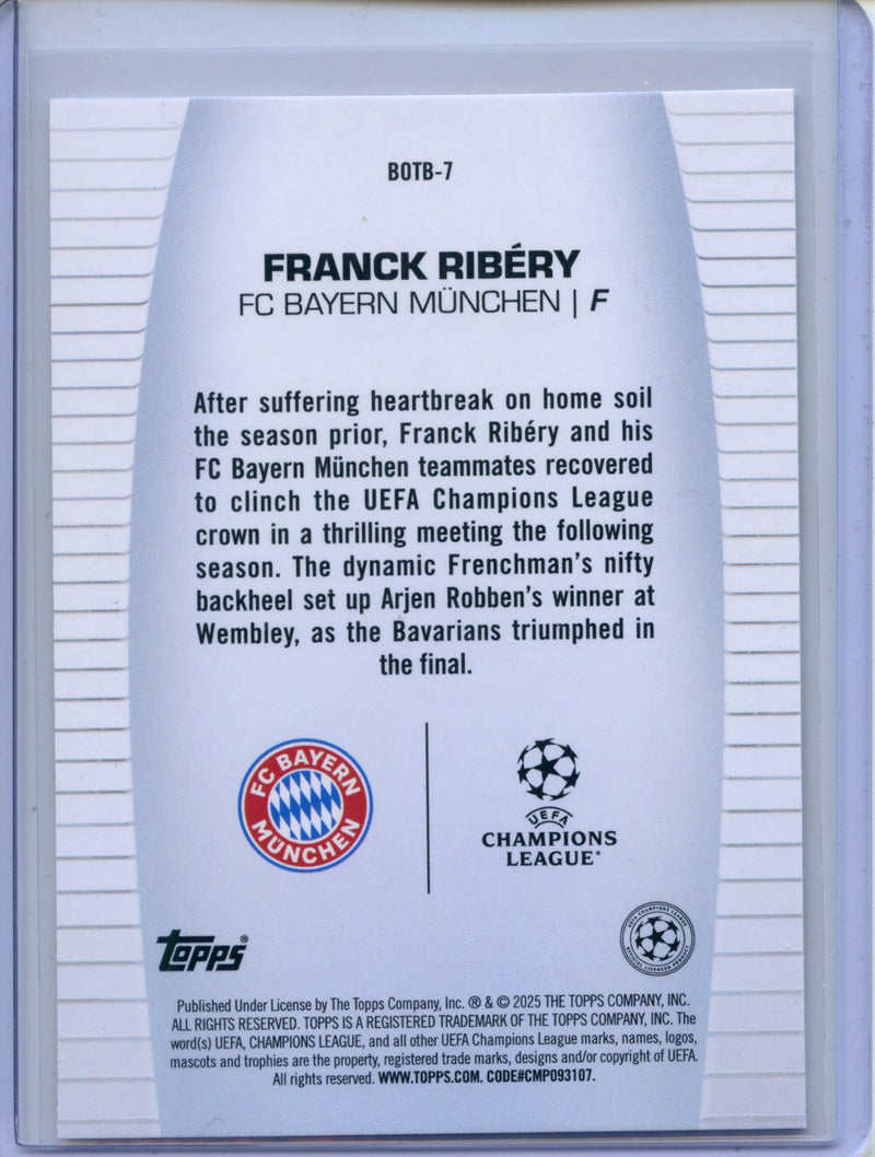 2024-25 Topps UEFA CC Franck Ribery Best Of The Best