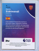 2026 Topps Chrome Premier League Martín Zubimendi Refractor