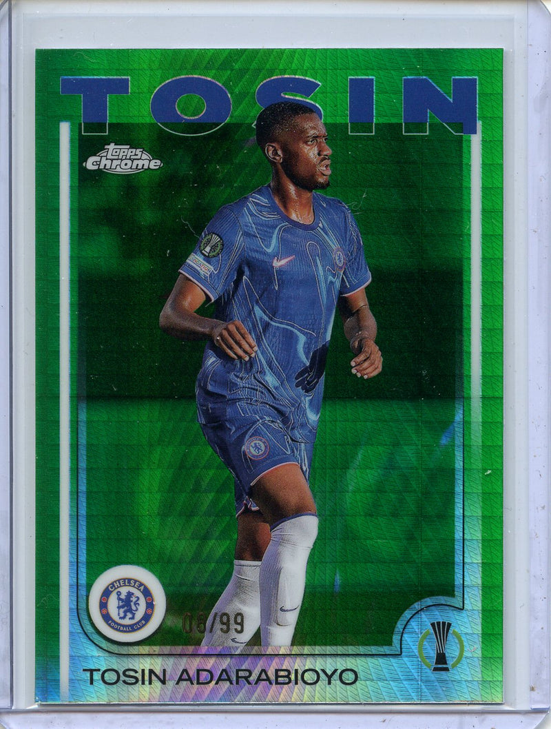 2024-25 Topps Chrome UEFA Club Comps Tosin Adarabioyo Green Prism 8/99