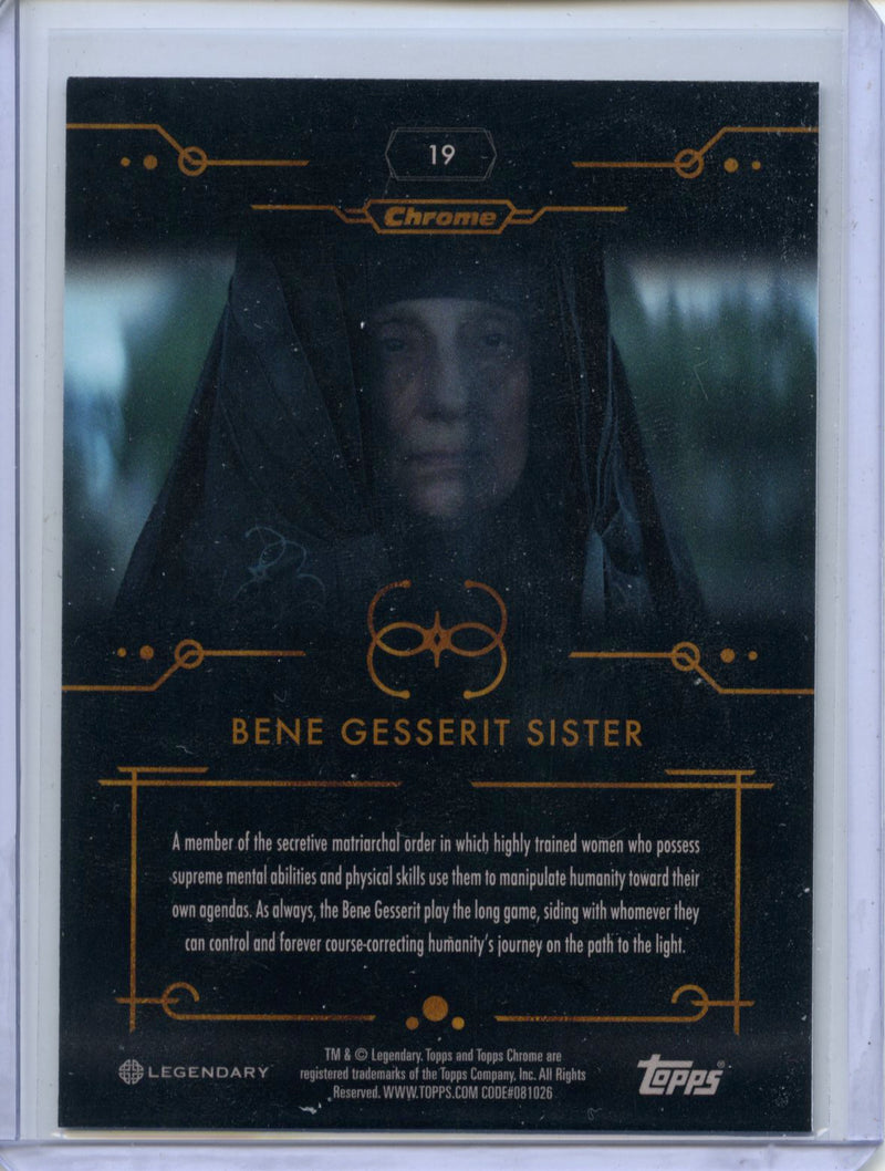 2024 Topps Dune Chrome Bene Gesserit Sister Refractor
