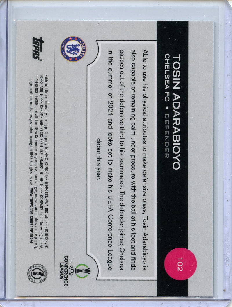 2024-25 Topps Chrome UEFA Club Comps Tosin Adarabioyo Green Prism 8/99