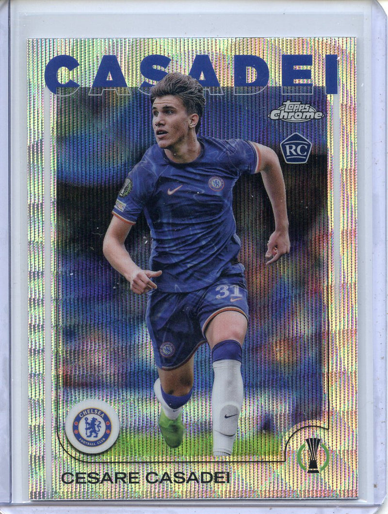 2024-25 Topps Chrome UEFA Club Comps Cesare Casadei Wave