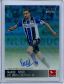 2021-22 Topps Bundesliga Stadium Club Chrome Manuel Prietl Blue Wave Autograph 56/79