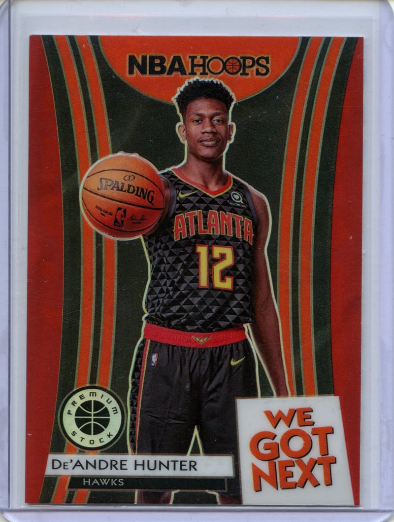 2019-20 Hoops Premium De'Andre Hunter We Got Next Red Prizm