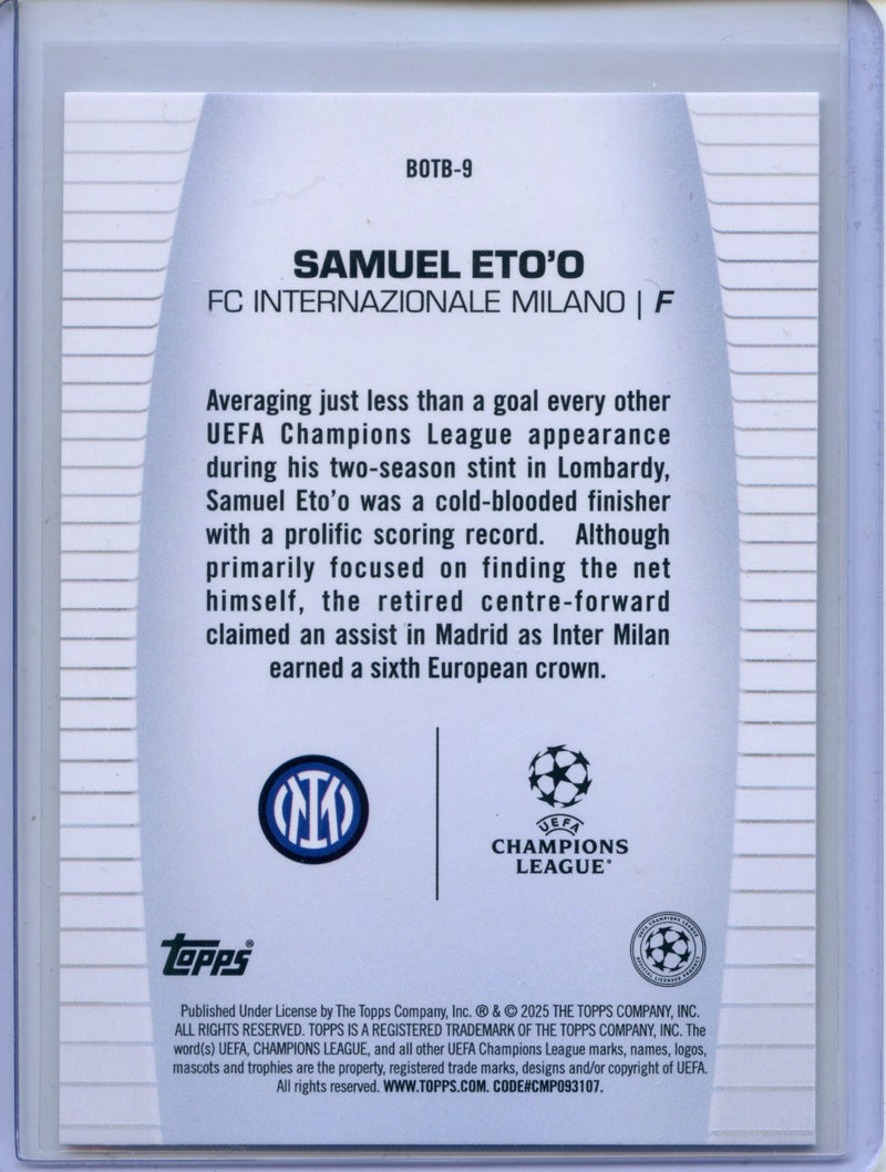 2024-25 Topps UEFA CC Samuel Eto'o Best Of The Best