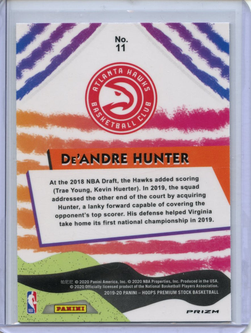 2019-20 Hoops Premium De'Andre Hunter We Got Next Red Prizm