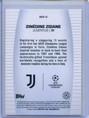 2024-25 Topps UEFA CC Zinedine Zidane Best Of The Best