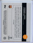 2024-25 Topps Chrome UEFA Club Comps Fermin Lopez Green Prism 53/99