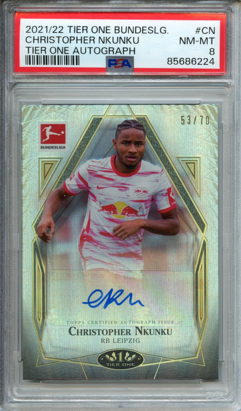 2021-22 Tier One Bundesliga Christopher Nkunku Tier One Autograph 53/70