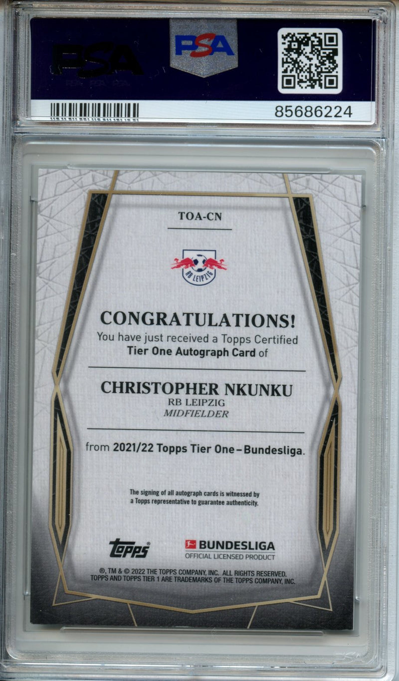 2021-22 Tier One Bundesliga Christopher Nkunku Tier One Autograph 53/70