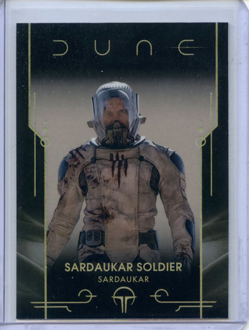 2024 Topps Dune Chrome Sardaukar Soldier Refractor