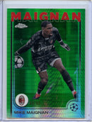 2024-25 Topps Chrome UEFA Club Comps Mike Maignan Green Prism 66/99