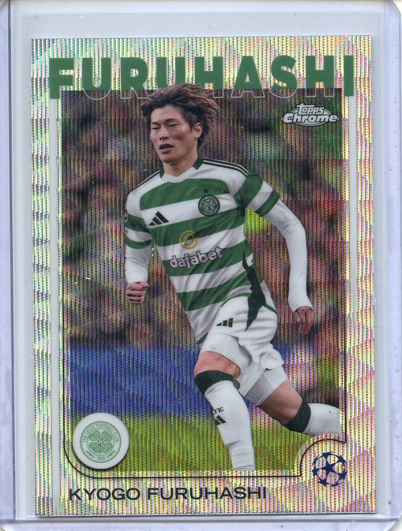 2024-25 Topps Chrome UEFA Club Comps Kyogo Furuhashi Wave