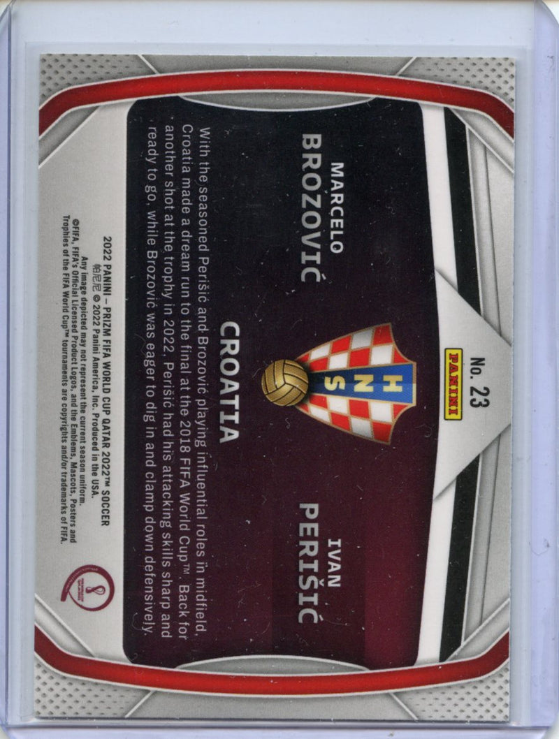 2022 Panini Prizm FIFA World Cup Qatar Marcelo Brozovic/Ivan Perisic Connections