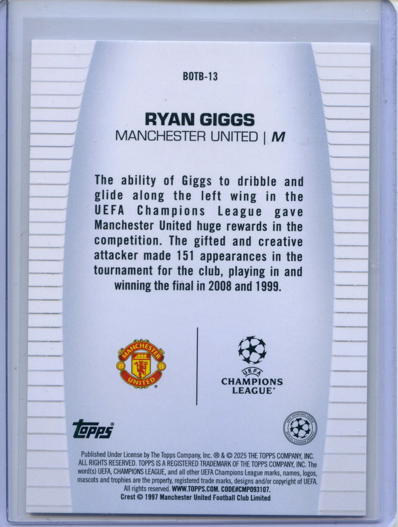 2024-25 Topps UEFA CC Ryan Giggs Best Of The Best