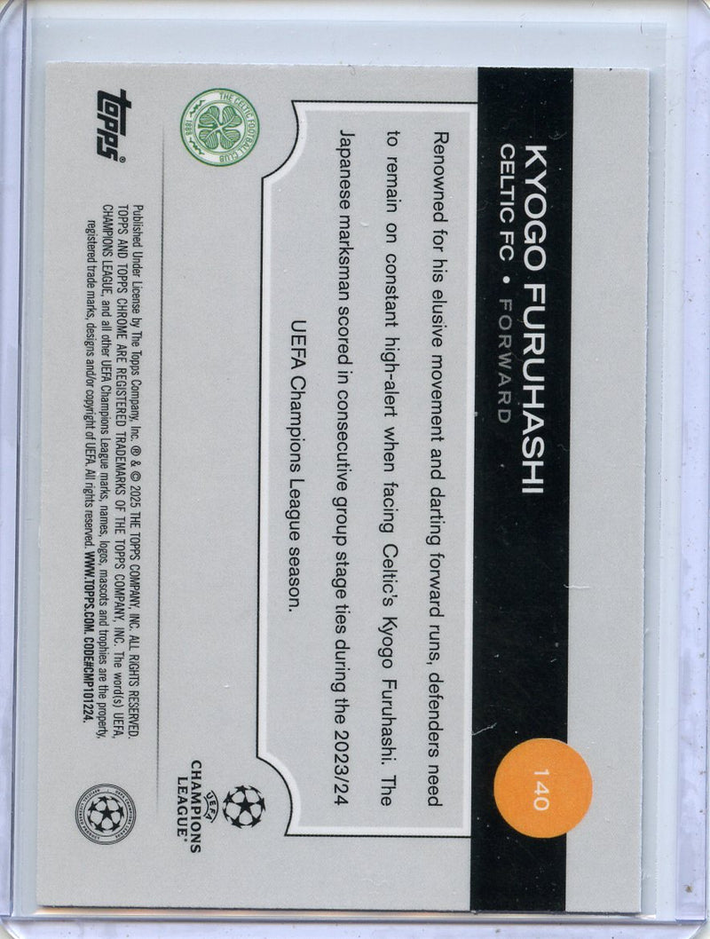 2024-25 Topps Chrome UEFA Club Comps Kyogo Furuhashi Wave